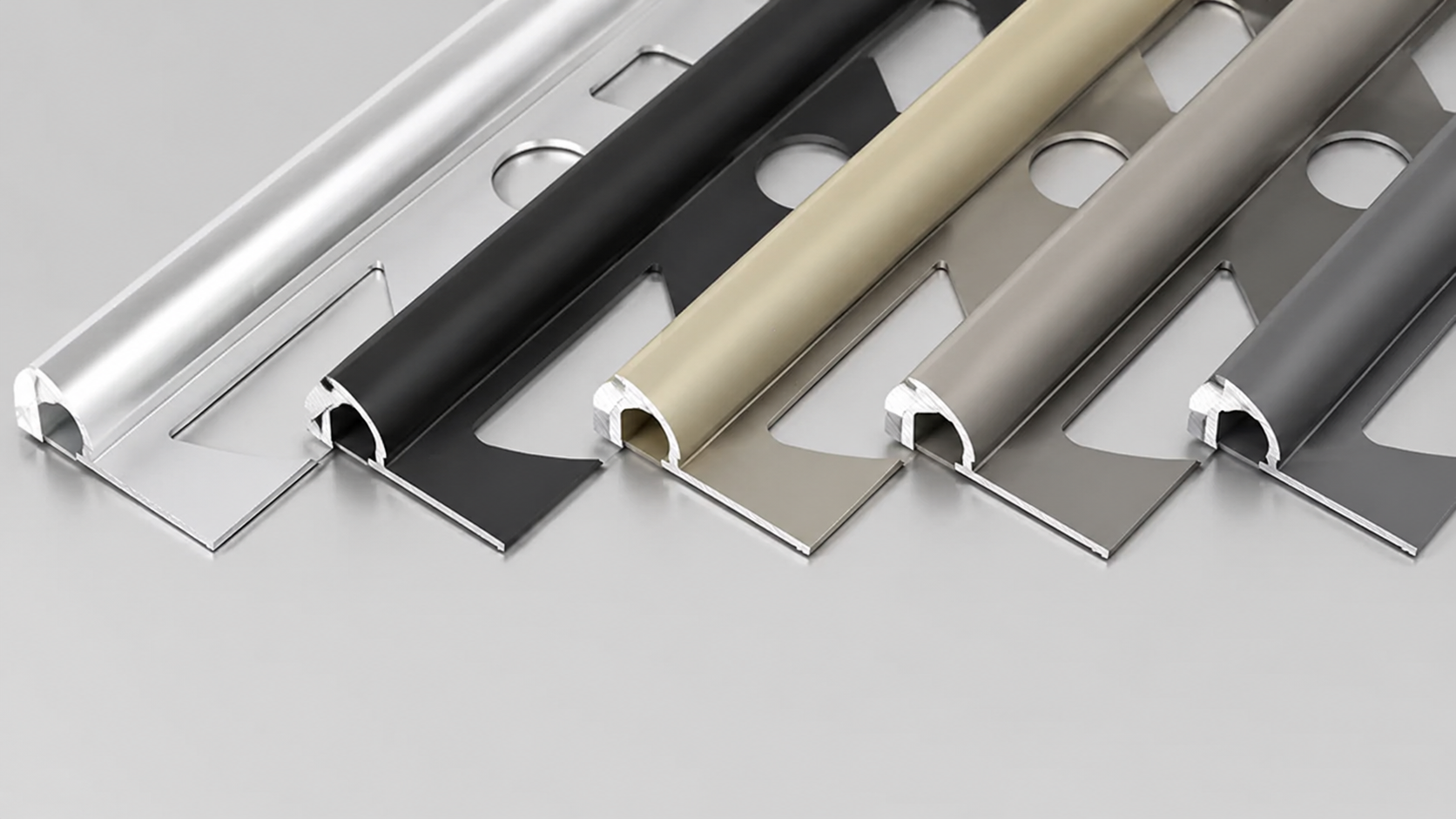 Round Edge Aluminium Tile Trim